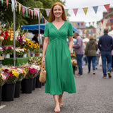 Amelia - Elegant A-Line Midi Dress
