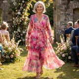 Isla - Long Summer Dress with Floral Pattern