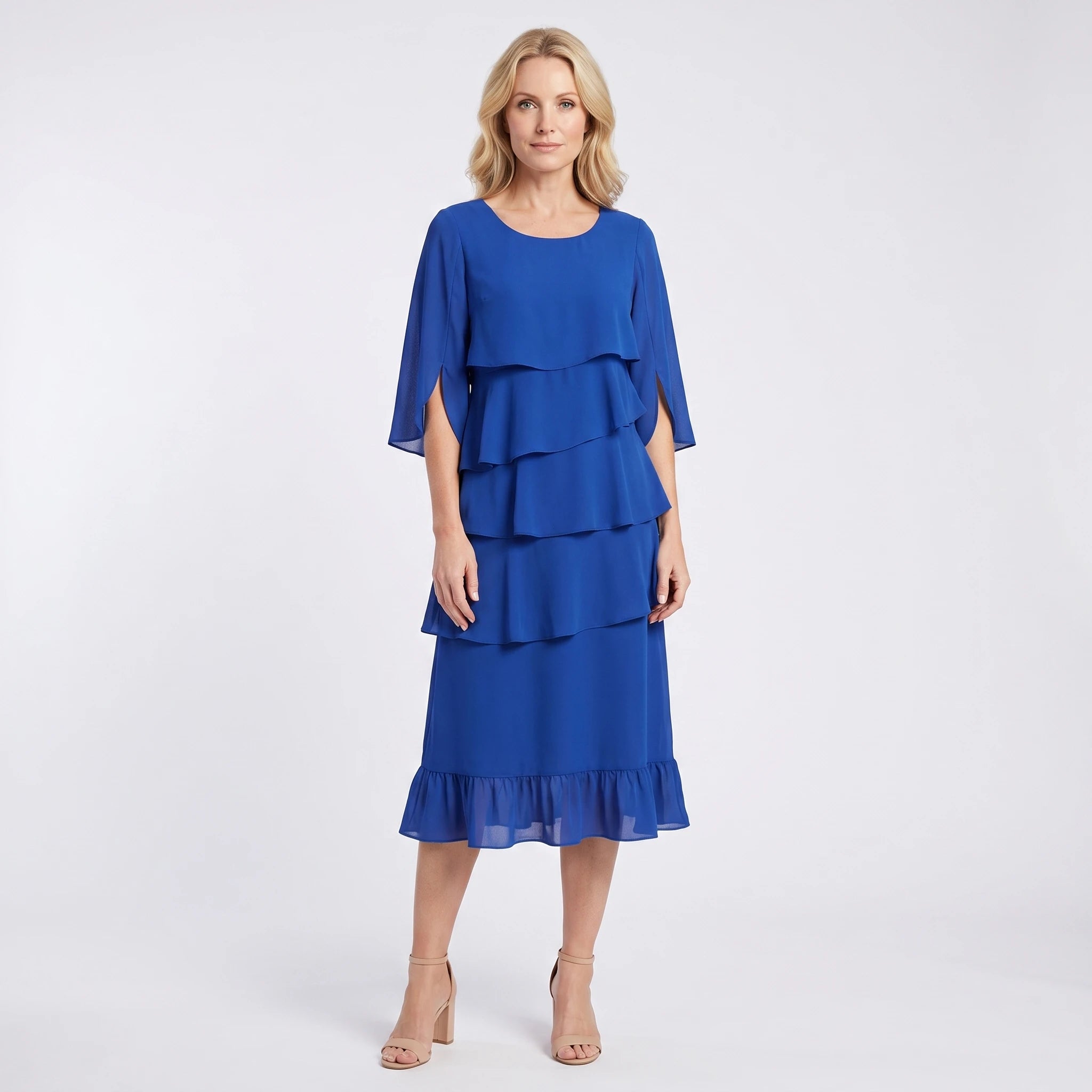 Lily - Elegant Flowing Dress with Ruffles