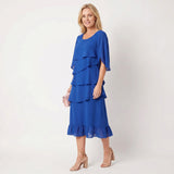 Lily - Elegant Flowing Dress with Ruffles