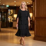 Lily - Elegant Flowing Dress with Ruffles