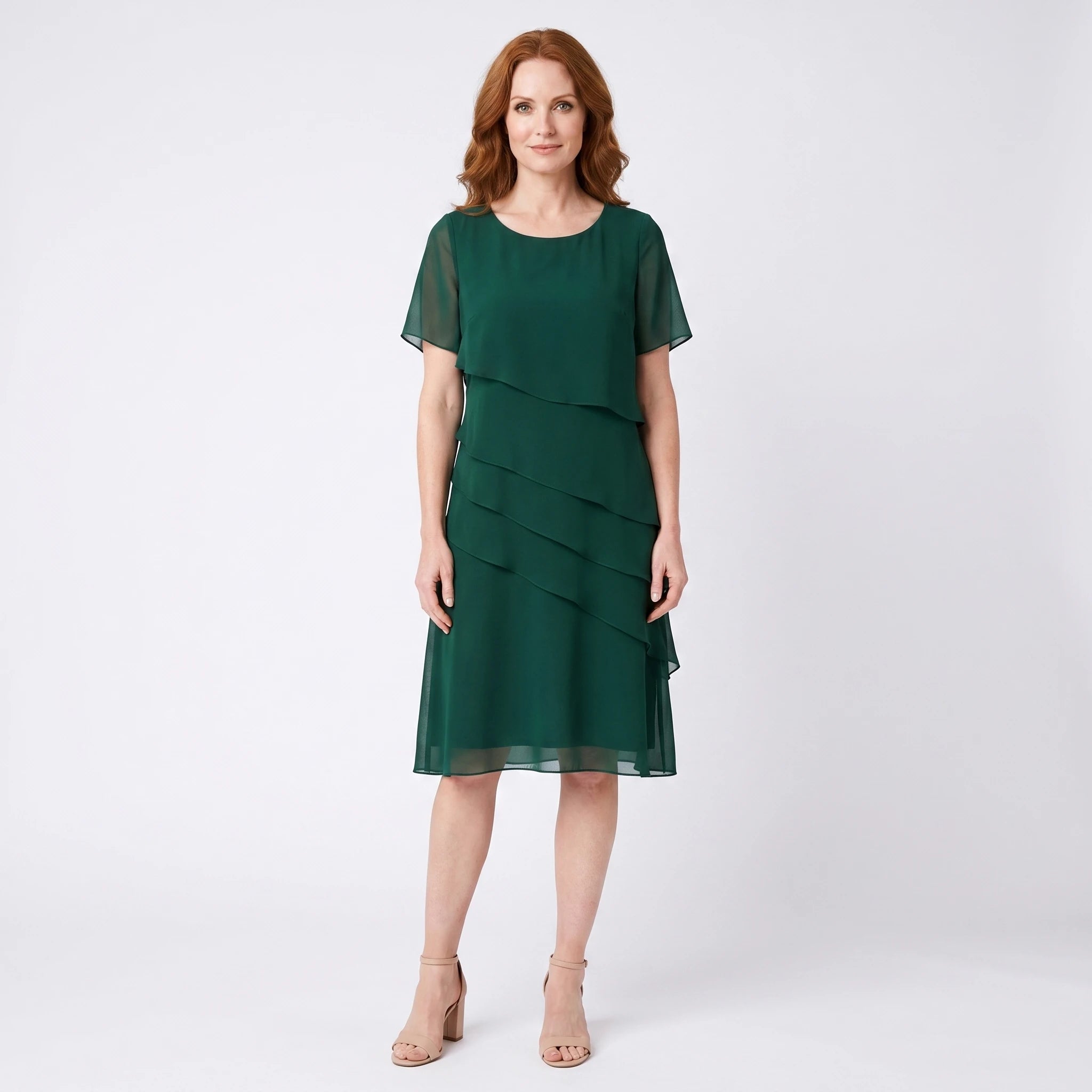 Chloe - Elegant Flowing Dress with Ruffles