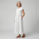 Evie - Flowing Midi Dress of Timeless Elegance