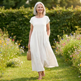 Evie - Flowing Midi Dress of Timeless Elegance