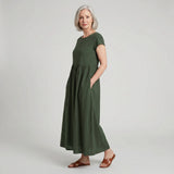 Evie - Flowing Midi Dress of Timeless Elegance