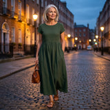 Evie - Flowing Midi Dress of Timeless Elegance