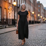 Evie - Flowing Midi Dress of Timeless Elegance