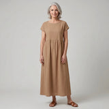 Evie - Flowing Midi Dress of Timeless Elegance