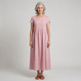 Evie - Flowing Midi Dress of Timeless Elegance