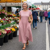 Evie - Flowing Midi Dress of Timeless Elegance
