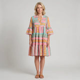 Millie - Vibrant Midi Dress with Airy Comfort