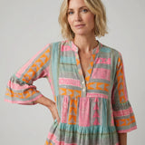 Millie - Vibrant Midi Dress with Airy Comfort