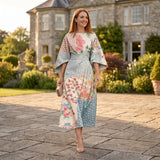 Alice - Floral Midi Dress with Sculpted Waist