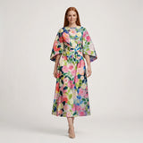 Alice - Floral Midi Dress with Sculpted Waist