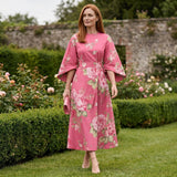 Alice - Floral Midi Dress with Sculpted Waist