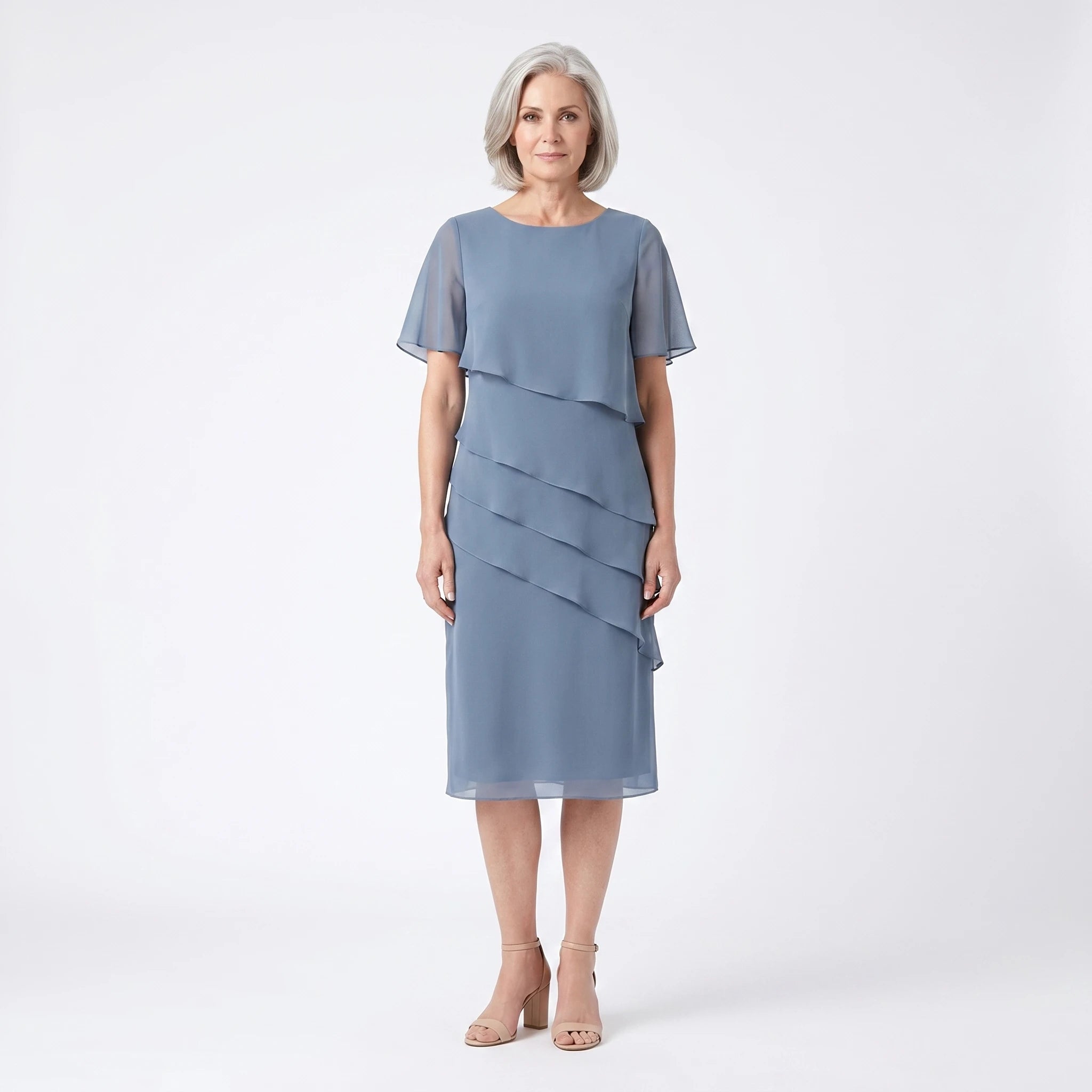 Daisy - Elegant Ruffled Dress with Flattering Comfort