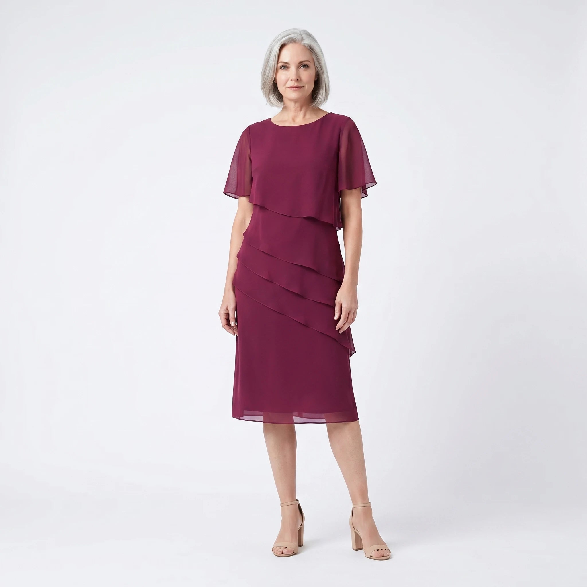 Daisy - Elegant Ruffled Dress with Flattering Comfort