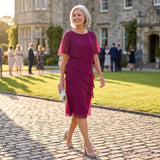Daisy - Elegant Ruffled Dress with Flattering Comfort