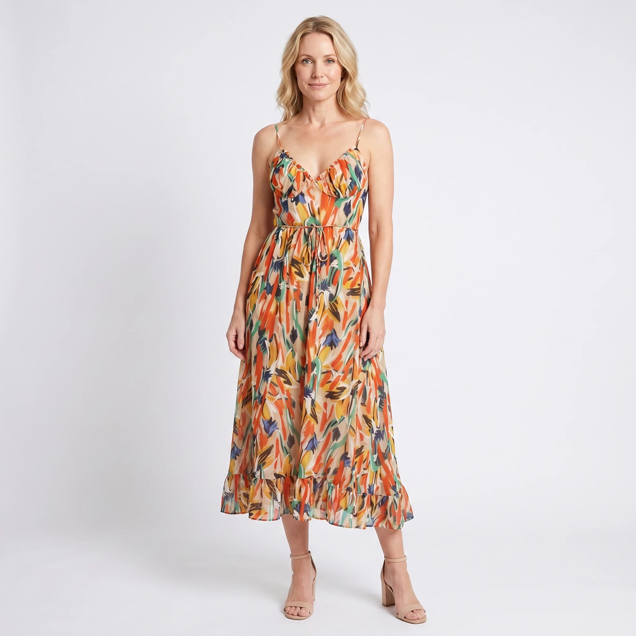 Katie - Printed Summer Dress with Fresh Comfort
