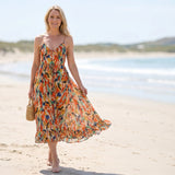 Katie - Printed Summer Dress with Fresh Comfort