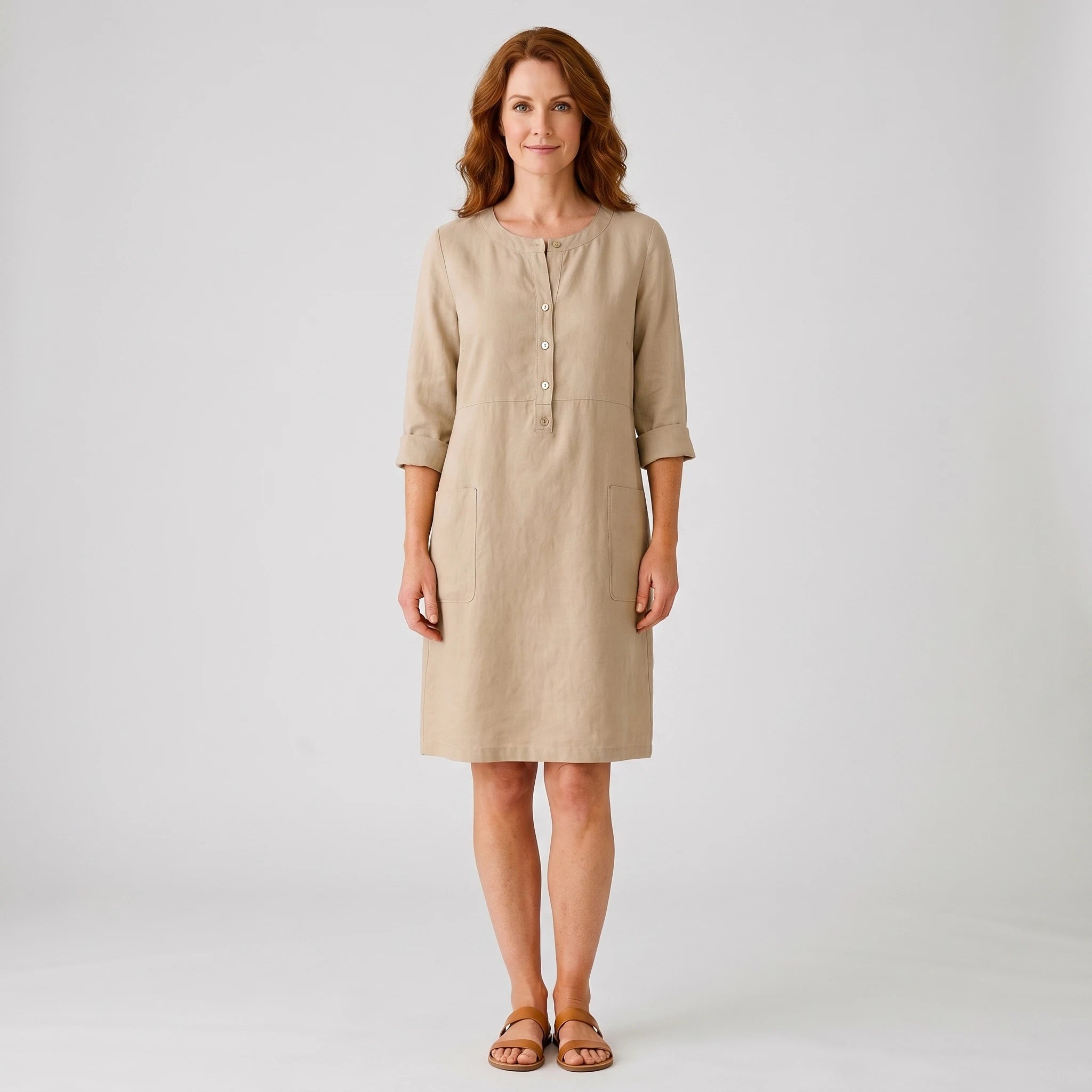 Saoirse - Casual Dress with Relaxed Fit and Timeless Look