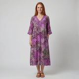 Niamh - V-Neck Dress with Print
