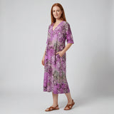 Niamh - V-Neck Dress with Print
