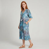 Niamh - V-Neck Dress with Print